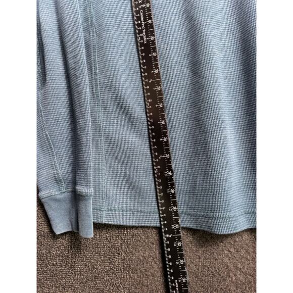 Duluth Trading Co. Burly Thermal Henley Shirt Mens Size L Trim Fit Waffle Knit - Picture 5 of 6